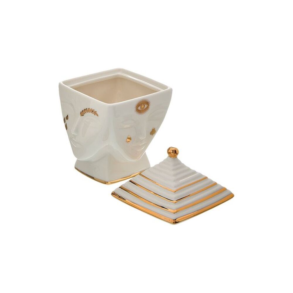 Jonathan Adler Gilded Muse Masquerade Box, White